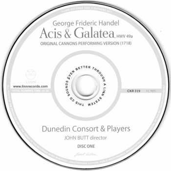 2CD Georg Friedrich Händel: Acis & Galatea, HWV 49a, Original Cannons Performing Version (1718)