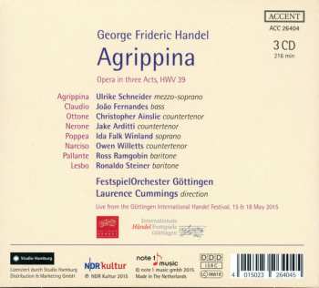 3CD Georg Friedrich Händel: Agrippina