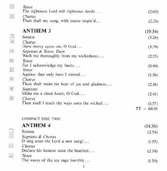 4CD/Box Set Georg Friedrich Händel: Chandos Anthems (Complete)