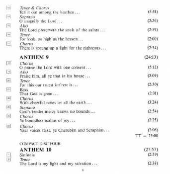 4CD/Box Set Georg Friedrich Händel: Chandos Anthems (Complete)