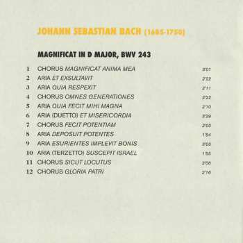 CD Johann Sebastian Bach: Dixit Dominus / Magnificat