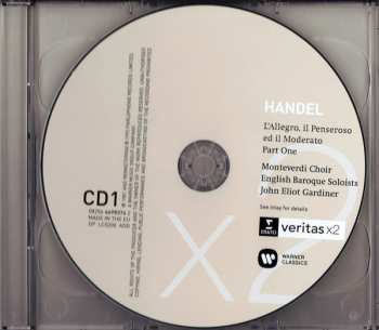 2CD John Eliot Gardiner: L'Allegro, Il Penseroso Ed Il Moderato