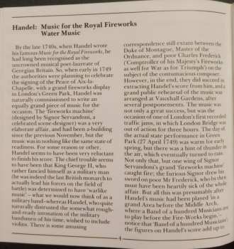 CD Georg Friedrich Händel: Music For The Royal Fireworks = Musique Pour Les Feux D'artifices Royaux = Feuerwerksmusik / Water Music = Wassermusik
