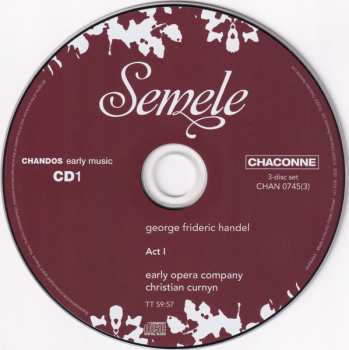 3CD/Box Set Georg Friedrich Händel: Semele
