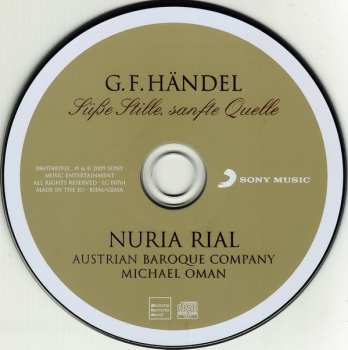 CD Georg Friedrich Händel:  Süße Stille, Sanfte Quelle 