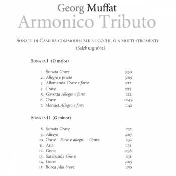 CD Georg Muffat: Armonico Tributo 