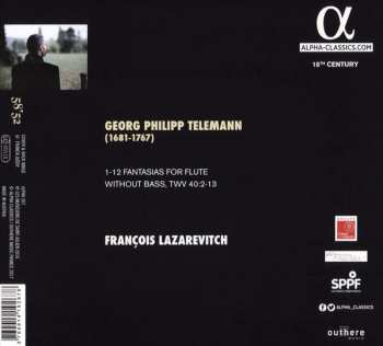 CD Georg Philipp Telemann: 12 Fantasias For Solo Flute