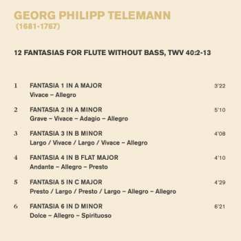CD Georg Philipp Telemann: 12 Fantasias For Solo Flute
