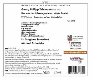 CD Georg Philipp Telemann: Der Aus Der Löwengrube Errettete Daniel