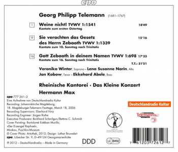 CD Georg Philipp Telemann: Gott Zebaoth In Deinem Namen (Cantatas Vol. 2)