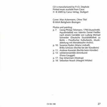 CD Georg Philipp Telemann: Göttlichs Kind (Advents- & Weihnachtsmusik)