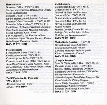 CD Georg Philipp Telemann: Konzerte & Konzertante Sinfonien