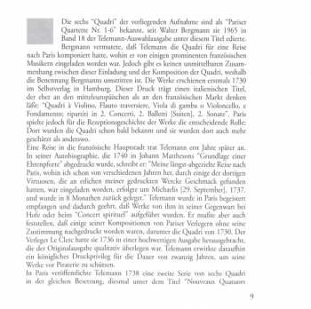 CD Georg Philipp Telemann: Quatuors Parisiens