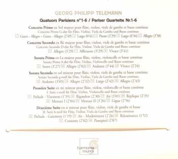 CD Georg Philipp Telemann: Quatuors Parisiens