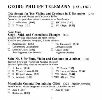 CD Georg Philipp Telemann: Vol.3 Domestic Music