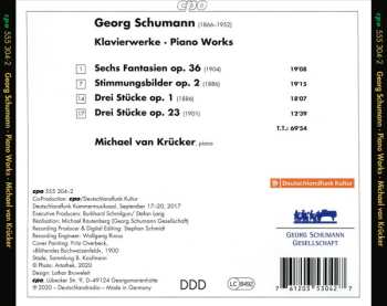 CD Georg Schumann: Piano Works