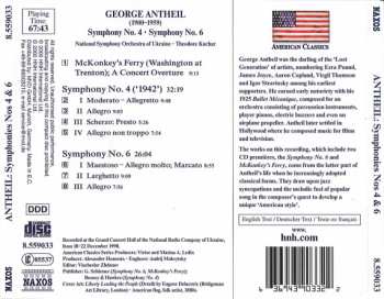 CD National Symphony Orchestra Of Ukraine: Symphonies Nos 4 & 6