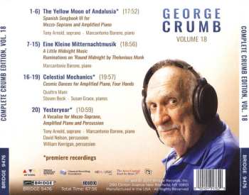 CD George Crumb: The Yellow Moon Of Andalusia; Eine Kleine Mitternachtmusik; Celestial Mechanics; Yesteryear