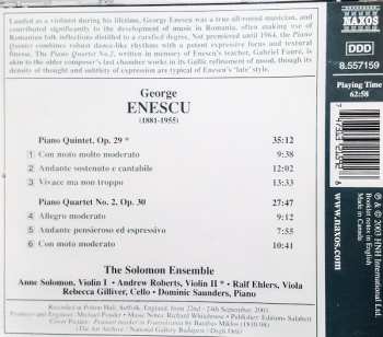 CD George Enescu: Piano Quintet • Piano Quartet No.2