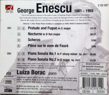 2SACD George Enescu: The Two Piano Sonatas, Nocturne, Prelude And Fugue, Pièce Sur Le Nom De Fauré, Scherzo