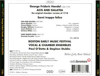 2CD Georg Friedrich Händel: Acis And Galatea