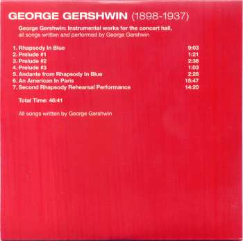 10CD/Box Set George Gershwin: 1898-1937