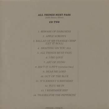 5CD/Box Set/Blu-ray George Harrison: All Things Must Pass (50th Anniversary) DLX