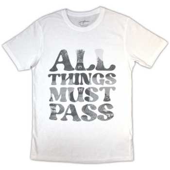 Merch George Harrison: T-shirt All Things Must Pass Text Infill