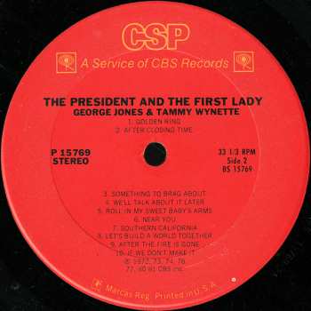 LP George Jones & Tammy Wynette: The President  And The First Lady
