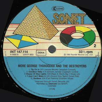 LP George Thorogood & The Destroyers: More George Thorogood And The Destroyers