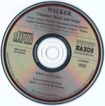 CD Cygnus Ensemble: Chamber Music And Songs