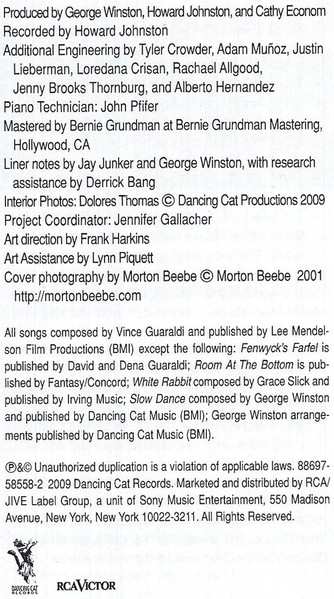 CD George Winston: Love Will Come - The Music Of Vince Guaraldi Volume 2