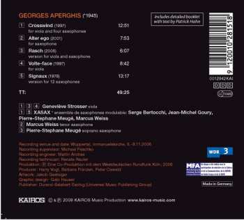 CD Georges Aperghis: Crosswind / Alter Ego / Rasch / Volte-face / Signaux