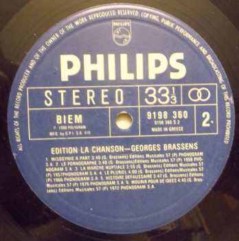 LP Georges Brassens: Edition La Chanson - Vol. 7 - Georges Brassens