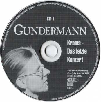 2CD Gerhard Gundermann: Krams - Das Letzte Konzert
