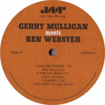 LP Ben Webster: Gerry Mulligan Meets Ben Webster