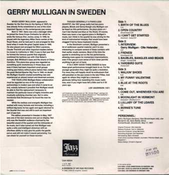 2LP Gerry Mulligan: In Sweden