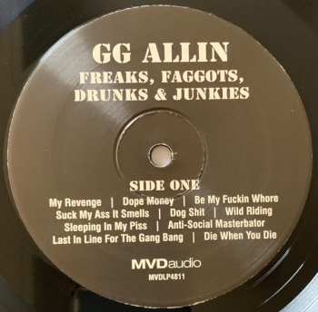LP GG Allin: Freaks, Faggots, Drunks & Junkies