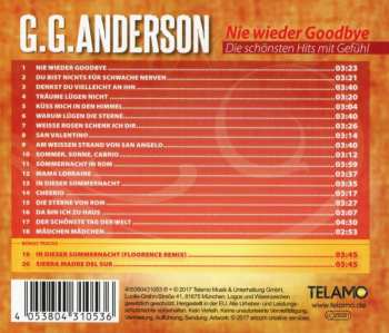 CD G.G. Anderson: Nie Wieder Goodbye (Die Schönsten Hits Mit Gefühl)