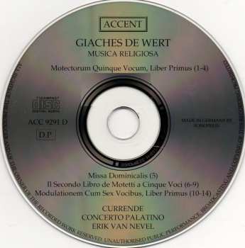 CD Concerto Palatino: Musica Religiosa