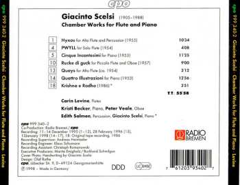 CD Giacinto Scelsi: Chamber Works For Flute And Piano