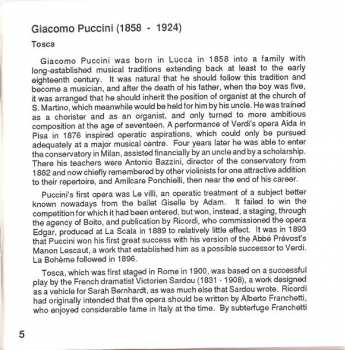 2CD Giacomo Puccini: Tosca