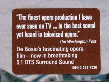 DVD Giacomo Puccini: Tosca