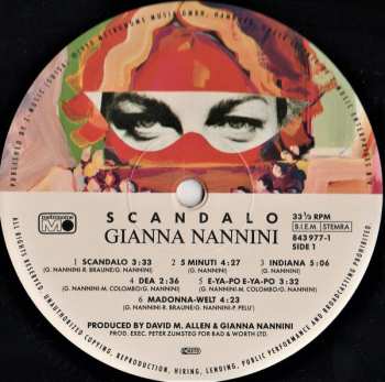 LP Gianna Nannini: Scandalo
