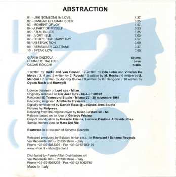 CD Gianni Cazzola Trio: Abstraction