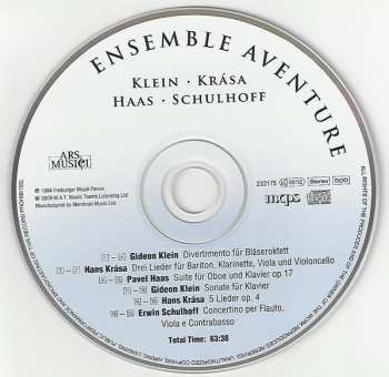 CD Pavel Haas: Ensemble Aventure