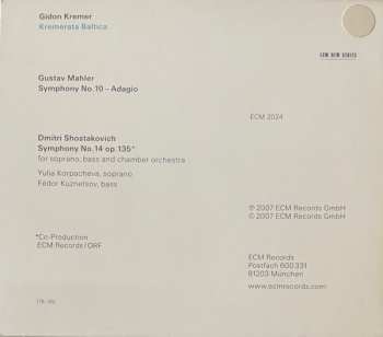 CD Dmitri Shostakovich: Gustav Mahler / Dmitri Shostakovich