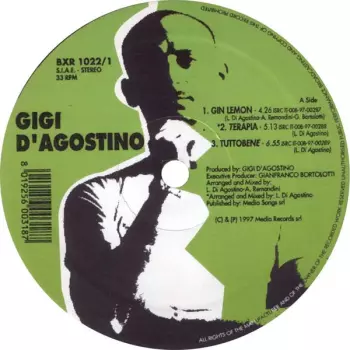 Gigi D'Agostino: Gin Lemon E.P.