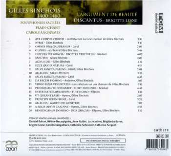 CD Discantus: L'Argument De Beauté