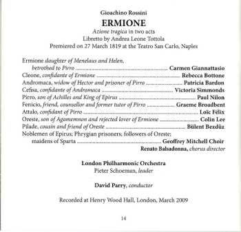 8CD Gioacchino Rossini: Ermione - La Donna Del Lago - Bianca E Falliero. Three Complete Operas LTD